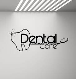 Dental Care Sign Wall Decal Dentist Cabinet Poster Tooth Stomatology Teeth Window Mural Gift Vinyl Sticker Decor Art Print S227