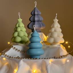 Hand Poured Christmas Tree Soy Candle Festive Home Decor