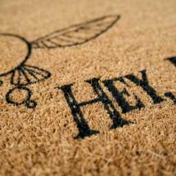 Hey Listen - Navi Zelda Doormat - Natural Coir Welcome Mat - thumbnail 3