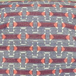 Cushions Made in Fermoie Sicily Luxury Designer Decorative Red Mauve Neutral Cotton Cushion Pillow Throw Cover - thumbnail 3