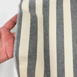 Classic Cabana Stripe 100% Cotton Fabric Flat Roman Shade - Cl1025 - thumbnail 3