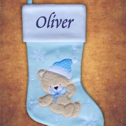 Christmas Personalised Stocking Embroidered Sack Santa - thumbnail 3