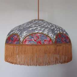 "Japanese Paper Lampshade With Fringe ""Emiliana" - thumbnail 2