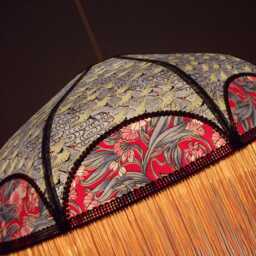 "Japanese Paper Lampshade With Fringe ""Emiliana" - thumbnail 3