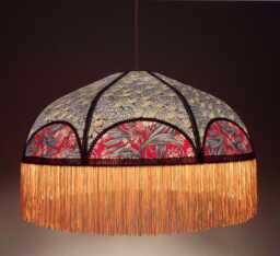 "Japanese Paper Lampshade With Fringe ""Emiliana" - thumbnail 1