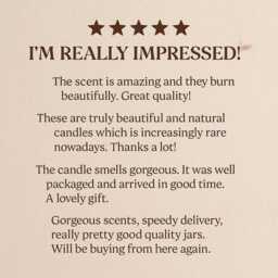 Scented Soy Candle Gift - Amber Jar With Cotton Wick -720G Eco Friendly Handmade Home Decor Relaxing - thumbnail 4