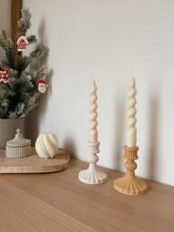 Vintage Eleanor Candle Holder Handmade in Jesmonite - thumbnail 1