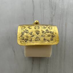 Brass Toilet Paper Holder Unlacquered Roll For Bathroom Wall Mounted Accessories - thumbnail 3