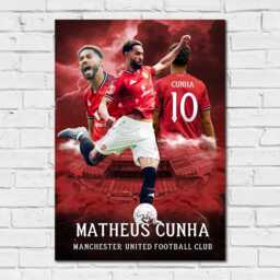 Manchester United Fc Print - Cunha 25/26 Player Core Poster - thumbnail 2