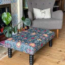 Large Footstool, Upholstered Coffee Table, Foot Stool, Ottoman, Various Colours, Beautifully Handmade in The UK - thumbnail 2
