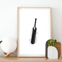 Cricket Poster Print - Set Of 3 Posters - Black Minimalist Wall Art Gifts For Lover Room Artwork - thumbnail 2