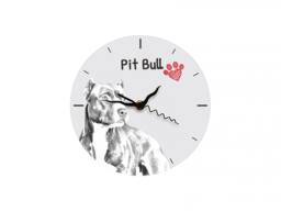 Pit Bull, Free Standing Mdf Floor Clock With An Image Of A Dog - thumbnail 1