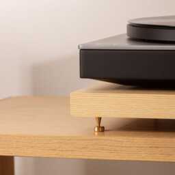 Handcrafted Ash Hardwood Noise Isolation Platform Turntable Vibration Control - thumbnail 2