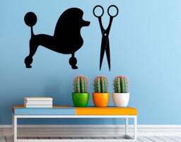 Pet Grooming Wall Decal Vinyl Stickers Shop Interior Salon Design Art Murals Bedroom Decor - 3P01G - thumbnail 1
