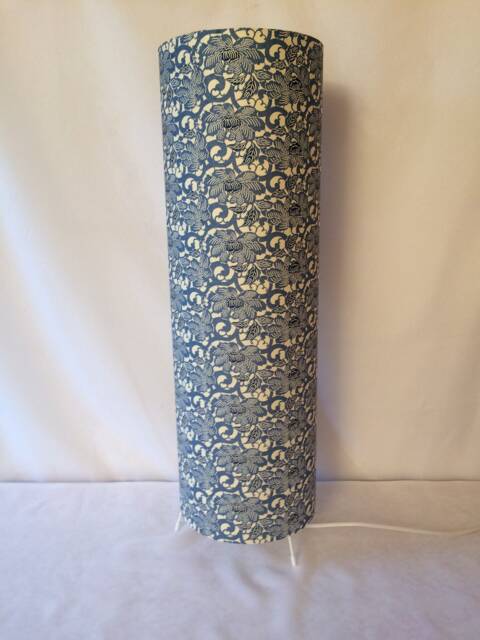 Floor Lamp - 60 cm High X 20 Wide Japanese Hand Printed Chiyogami Paper - image 1