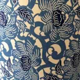 Floor Lamp - 60 cm High X 20 Wide Japanese Hand Printed Chiyogami Paper - thumbnail 3