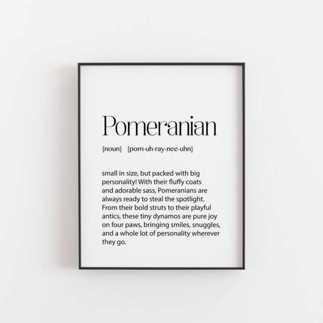 Pomeranian Print - Dog Lover Wall Art, Gift, Cute Pet Decor, Poster Print, Mom, Home Decor Lovers - image 1