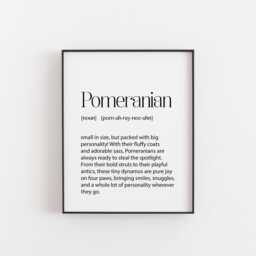 Pomeranian Print - Dog Lover Wall Art, Gift, Cute Pet Decor, Poster Print, Mom, Home Decor Lovers - thumbnail 1