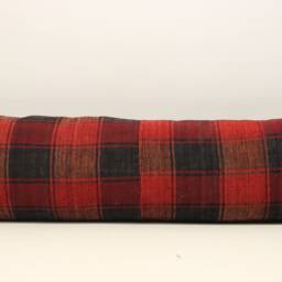 King Size Kilim Lumbar Pillow Cover, 14x48 Inch, Turkish Wool - thumbnail 2