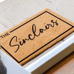Custom Family Name Doormat - Personalised Welcome Mat For Home Entryway - thumbnail 3