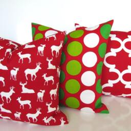 Red Buffalo Plaid Pillows Red Decorative Throw Check Pillow Covers Farm House Farmhouse - thumbnail 3