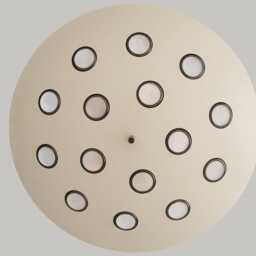 Mid-Century Modern White Starburst Pendant Light - Stilnovo Sputnik Chandelier - thumbnail 3