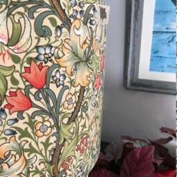 William Morris Golden Lily Luxury Lampshade. Bespoke. Handmade Table Or Pendant Shades in 20cm , 30cm 40cm - thumbnail 2