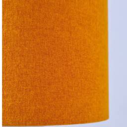 Orange Lampshade UK Made Vintage Retro Orange Lampshade Textured Linen Drum - thumbnail 3