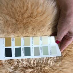 Deep Apricot Doble Length Genuine Sheepskin Rug, Fur, Sheepskin, Bed Throw, Chair Cover, Interior Accessories - thumbnail 2