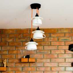 Teacup Chandelier - Alice in Wonderland Kitchen Pendant Light - thumbnail 1