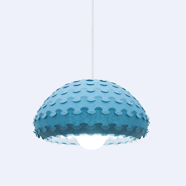 Modern Pendant Lamp in Midnight Blue - Kasa B - image 1