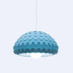 Modern Pendant Lamp in Midnight Blue - Kasa B - thumbnail 1