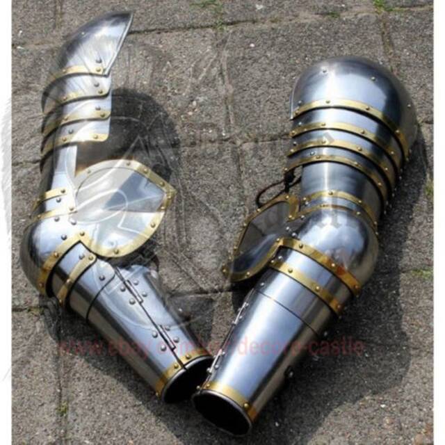 New Medieval Armour Parts Ulfberth Churburg Leg Armour Guard Harness - image 1