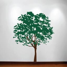 Large Wall Tree Decal Nursery Mural Kids Removable Branches Leaves Custom 1117 - 7 Feet Tall - thumbnail 2