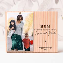 First Mothers Day Gift Ideas, Custom Engraved Photo Frame, Gifts, Picture Mom Birthday Gift, For - thumbnail 3