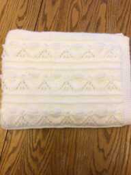 New Hand Knit Little Angels Baby Blanket - thumbnail 1