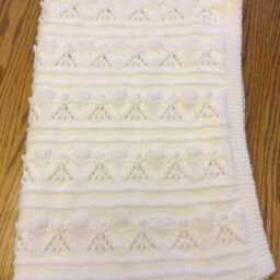 New Hand Knit Little Angels Baby Blanket - thumbnail 4