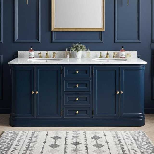 Large Hargrave Double Sink Vanity Unit - Any Colour - image 1