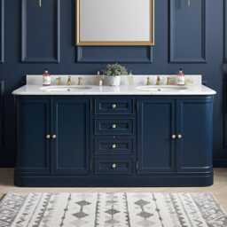 Large Hargrave Double Sink Vanity Unit - Any Colour - thumbnail 1