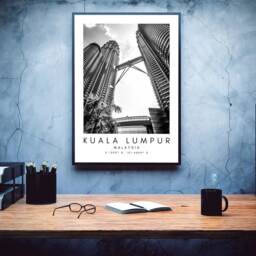 Kuala Lumpur Print Petronas Towers, Malaysia Skyline Wall Art - thumbnail 3