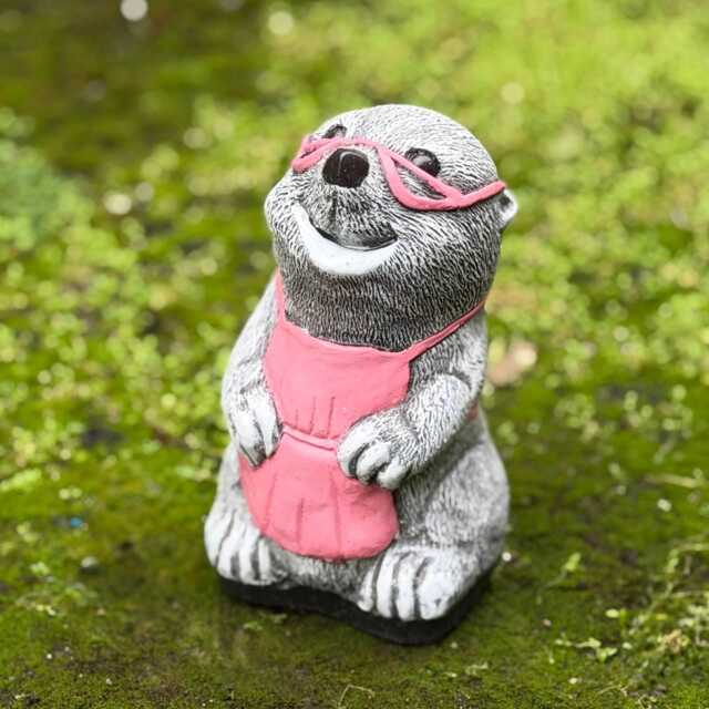 Fantasy Mole Sculpture Concrete With Glasses Figurine Farm Ornament Front Door Decoration Handmade Statue Mole Lover Gift Yard Art - image 1