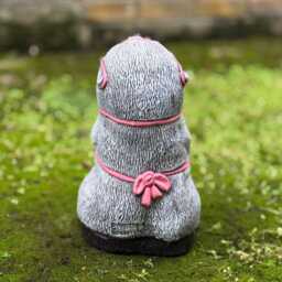 Fantasy Mole Sculpture Concrete With Glasses Figurine Farm Ornament Front Door Decoration Handmade Statue Mole Lover Gift Yard Art - thumbnail 4