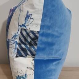 Designers Guild Christian Lacroix Follete Bleu De Roi & Omega Velvet Cushion Cover 50x50 cm - thumbnail 2