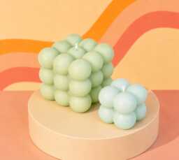 Handmade Soy Bubble Candle Classic Home Decor - thumbnail 1