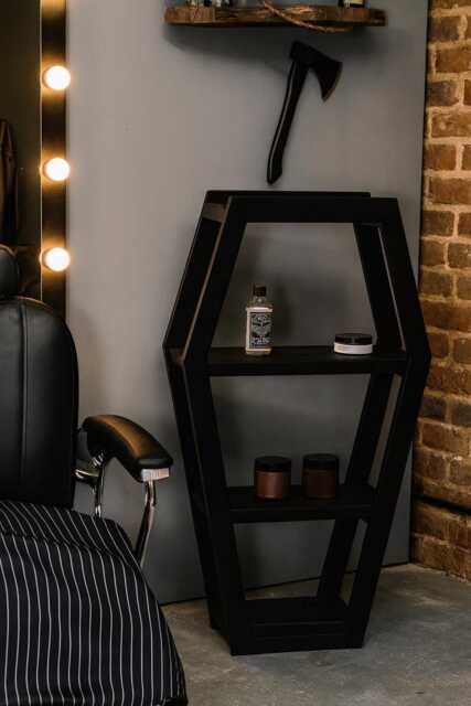 Coffin Bookshelf Reclaimed Wood Goth Shelving Unit - image 1