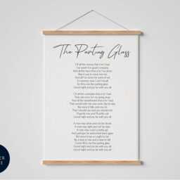 The Parting Glass Song Print - Traditional Irish Folk Farewell Wall Art Literary Typography Gift - thumbnail 2