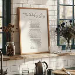 The Parting Glass Song Print - Traditional Irish Folk Farewell Wall Art Literary Typography Gift - thumbnail 3