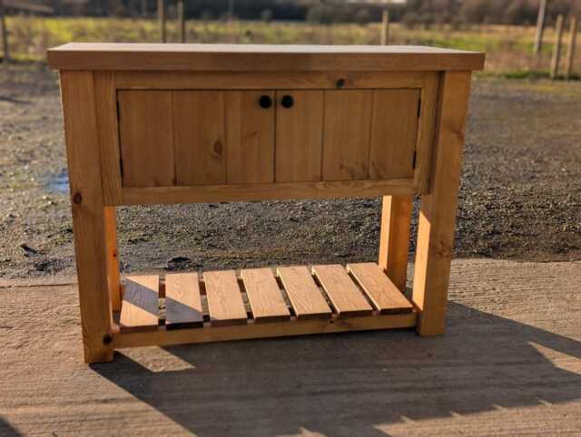 Handmade Rustic Bathroom Vanity/Washstand Freestanding - Stables Collection - image 1