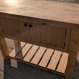 Handmade Rustic Bathroom Vanity/Washstand Freestanding - Stables Collection - thumbnail 3