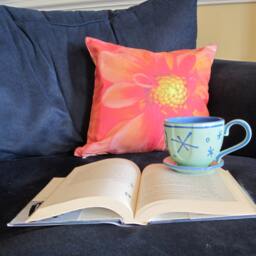 Orange & Pink Dahlia Pillow, Summer Floral Pillowcase, Photo Pillow Case, Pretty Pillowcase, 16x16 Cover, 18x18 Canvas Throw - thumbnail 3